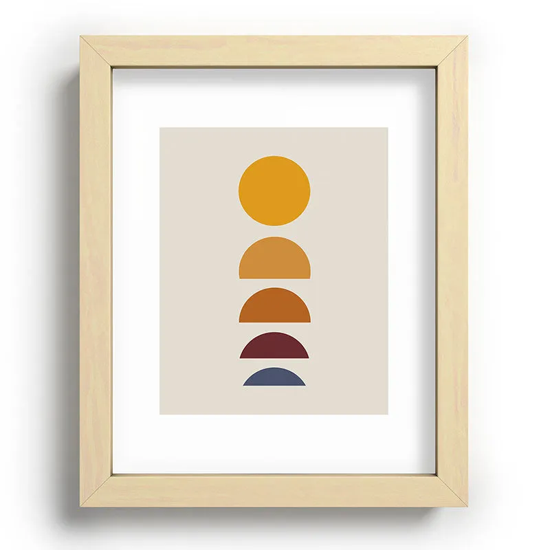 Minimal Sunrise Sunset I Recessed Framing Rectangle