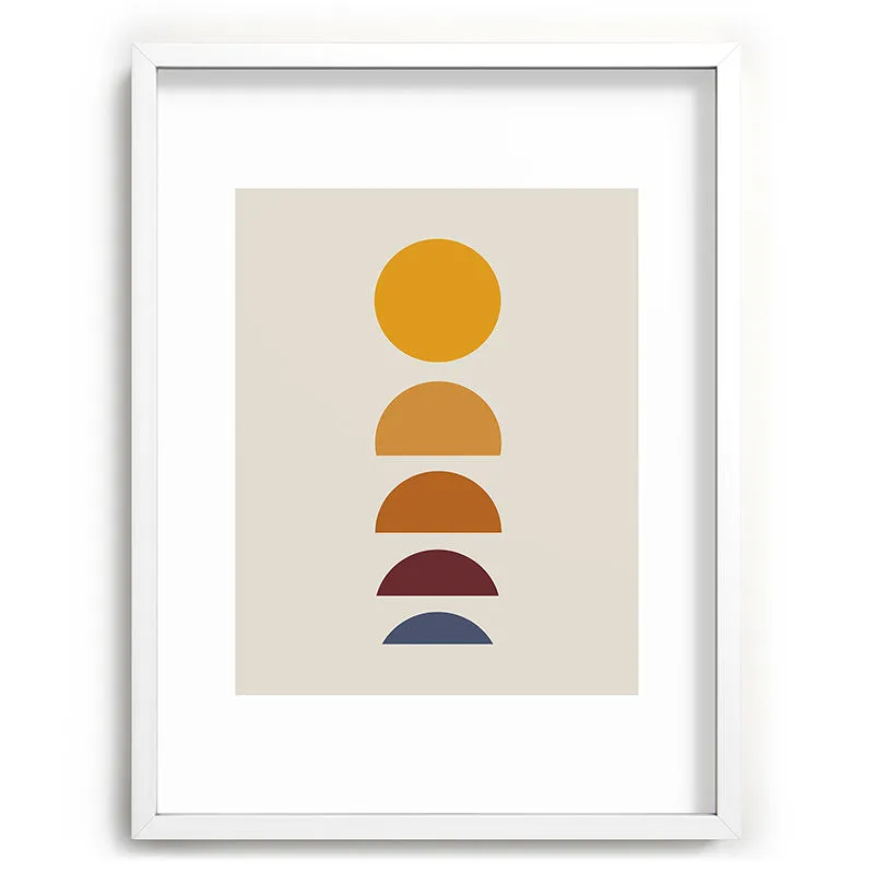 Minimal Sunrise Sunset I Recessed Framing Rectangle