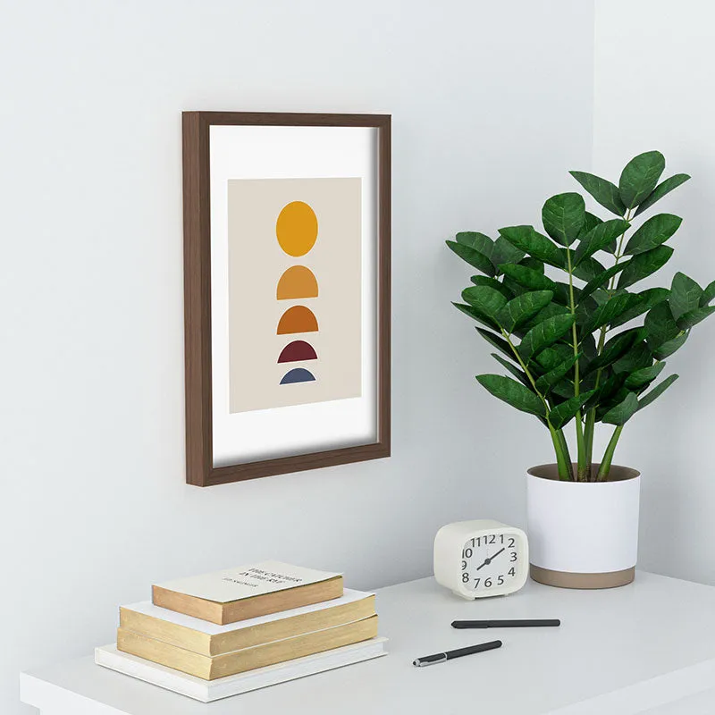 Minimal Sunrise Sunset I Recessed Framing Rectangle