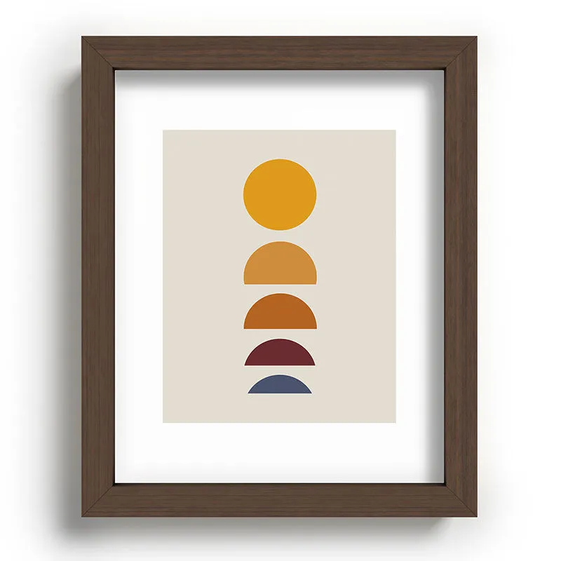 Minimal Sunrise Sunset I Recessed Framing Rectangle