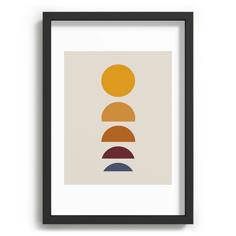 Minimal Sunrise Sunset I Recessed Framing Rectangle