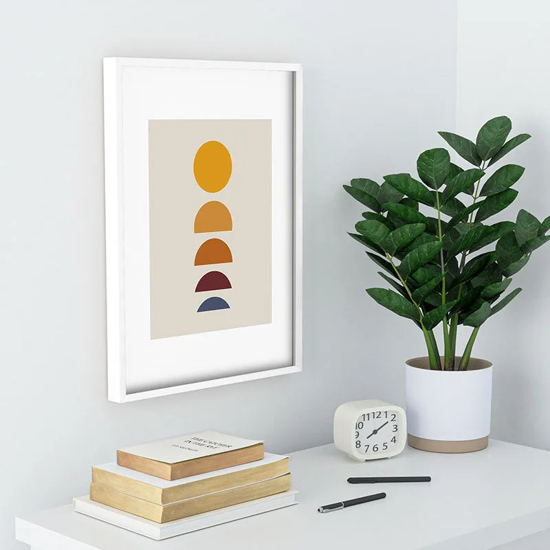 Minimal Sunrise Sunset I Recessed Framing Rectangle