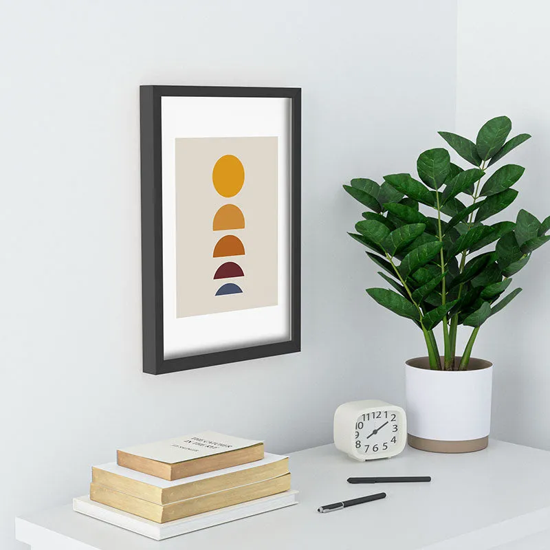 Minimal Sunrise Sunset I Recessed Framing Rectangle