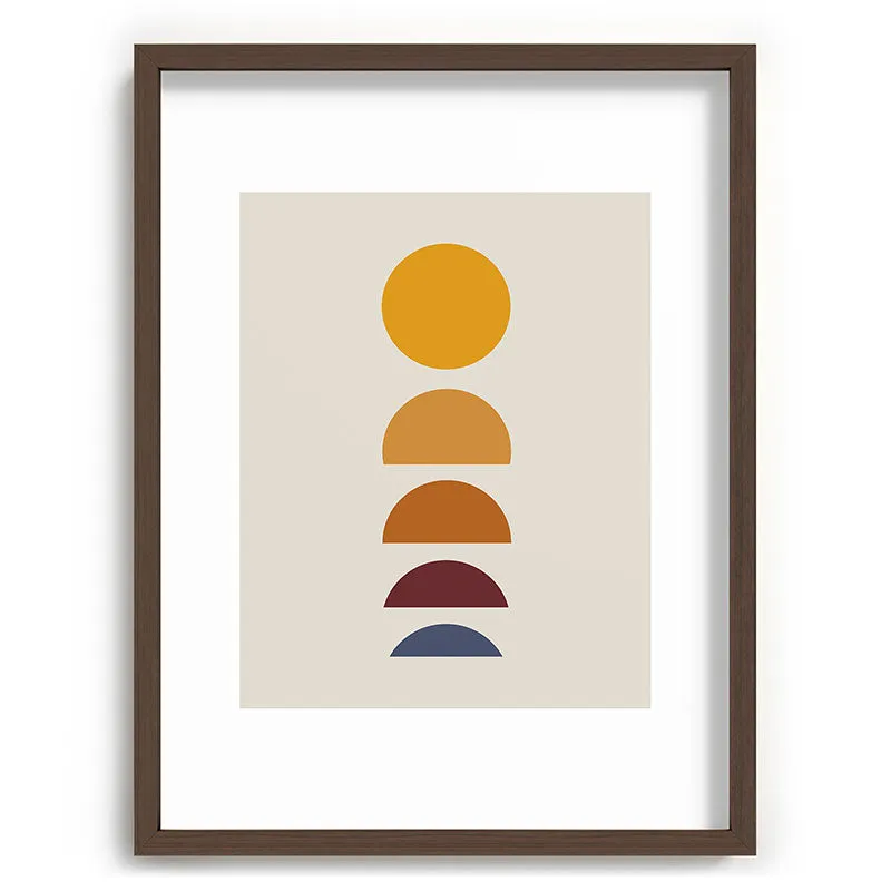 Minimal Sunrise Sunset I Recessed Framing Rectangle