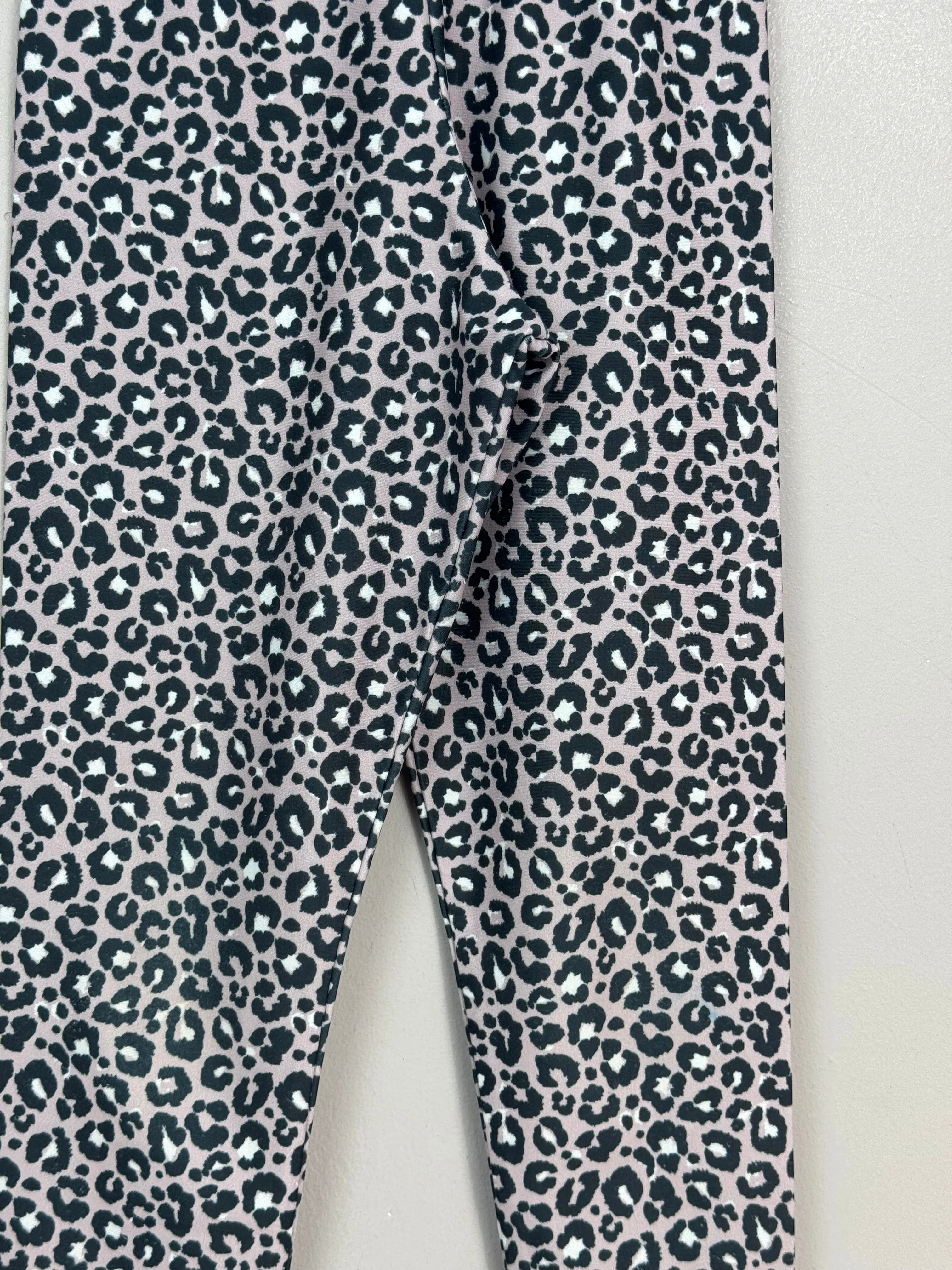 Miss Flamingo leopard dance leggings 4y