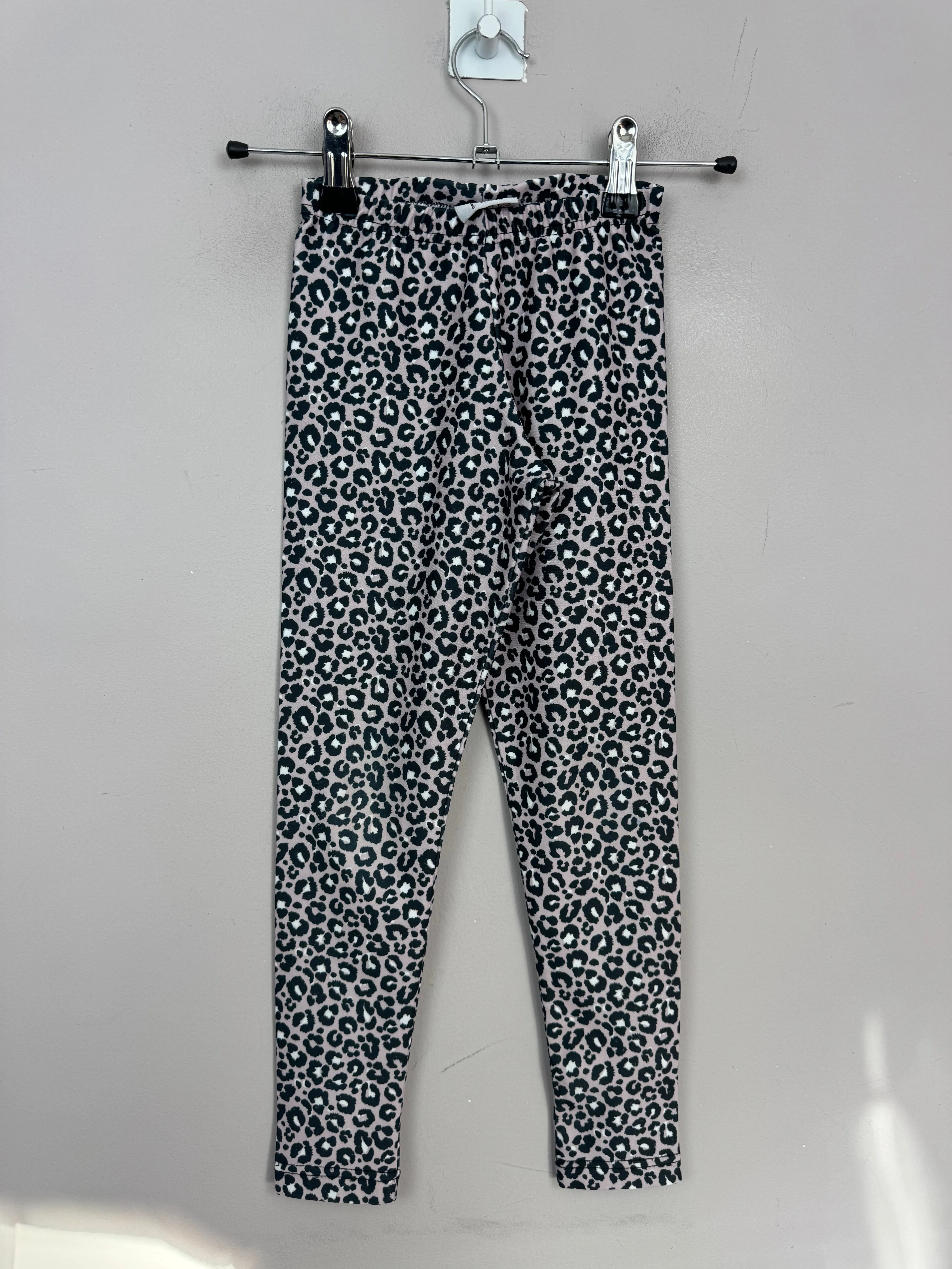 Miss Flamingo leopard dance leggings 4y