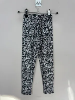 Miss Flamingo leopard dance leggings 4y