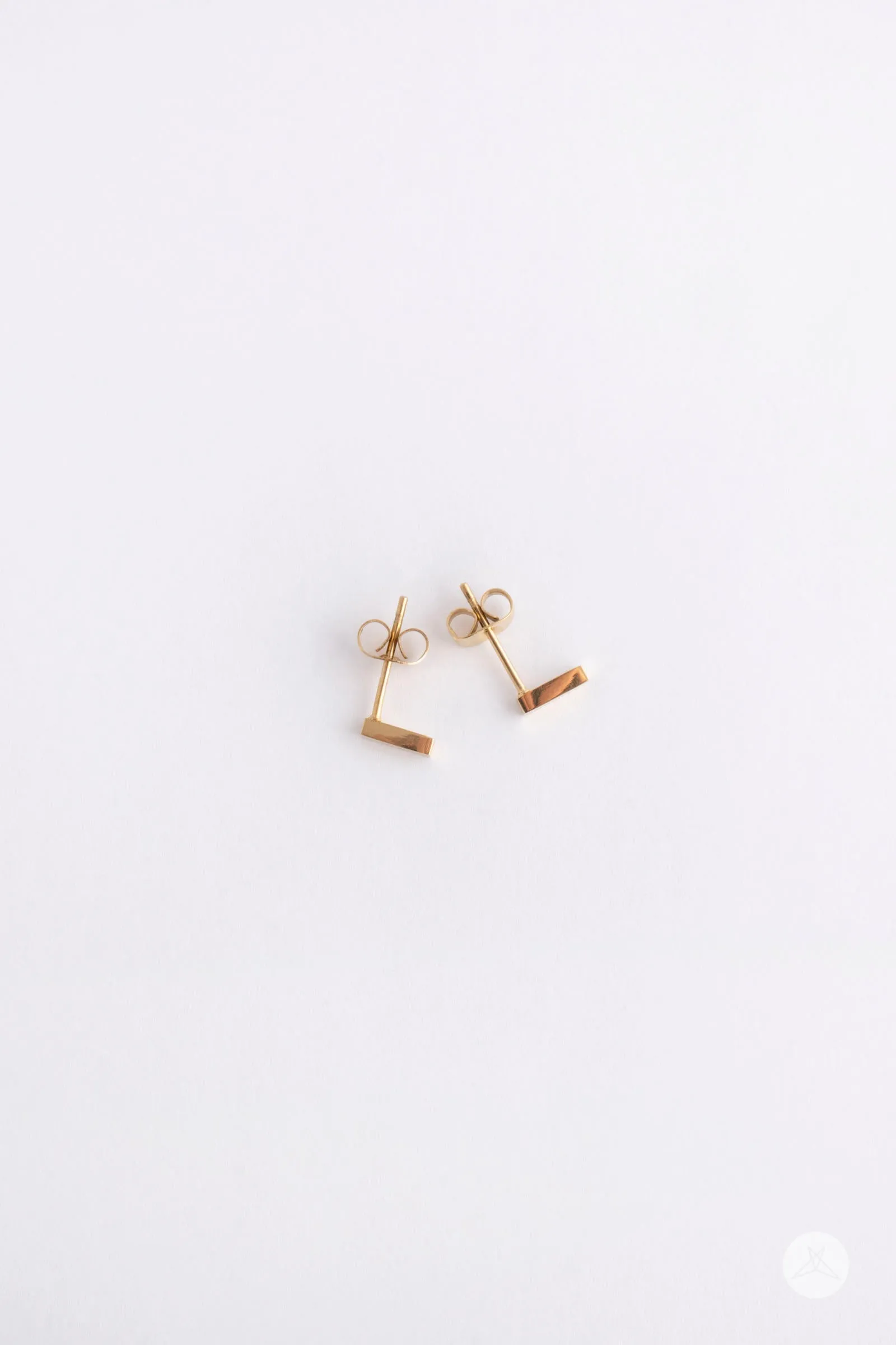 Modern Gold Bar Earrings