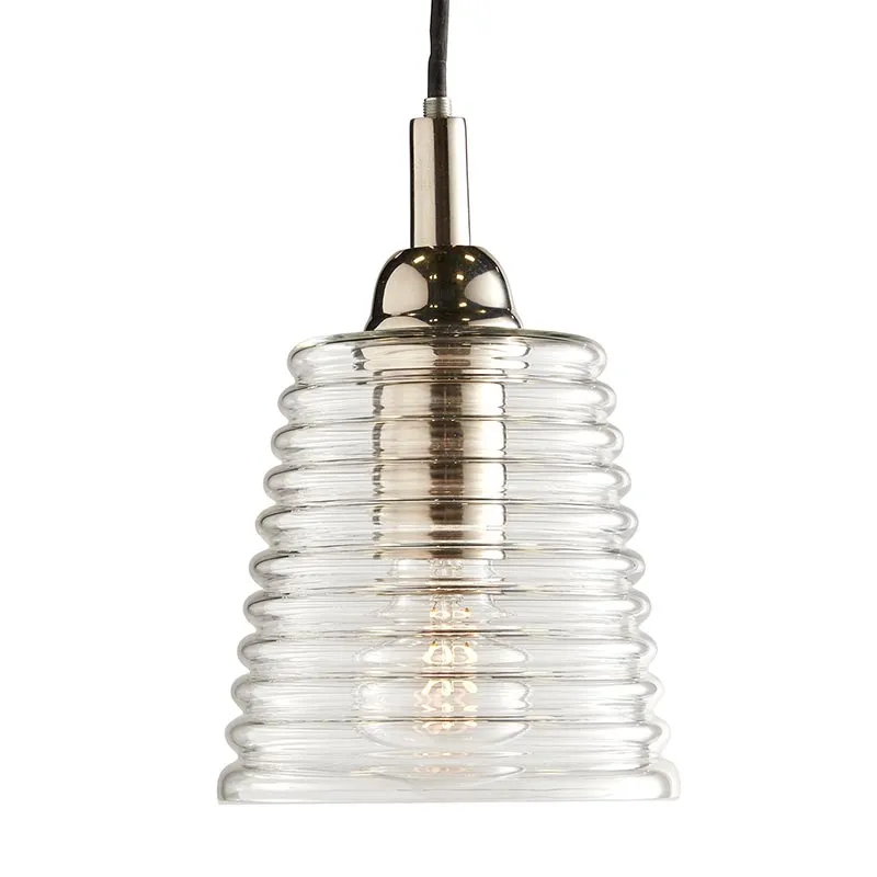 Modern Ribbed Pendant Light