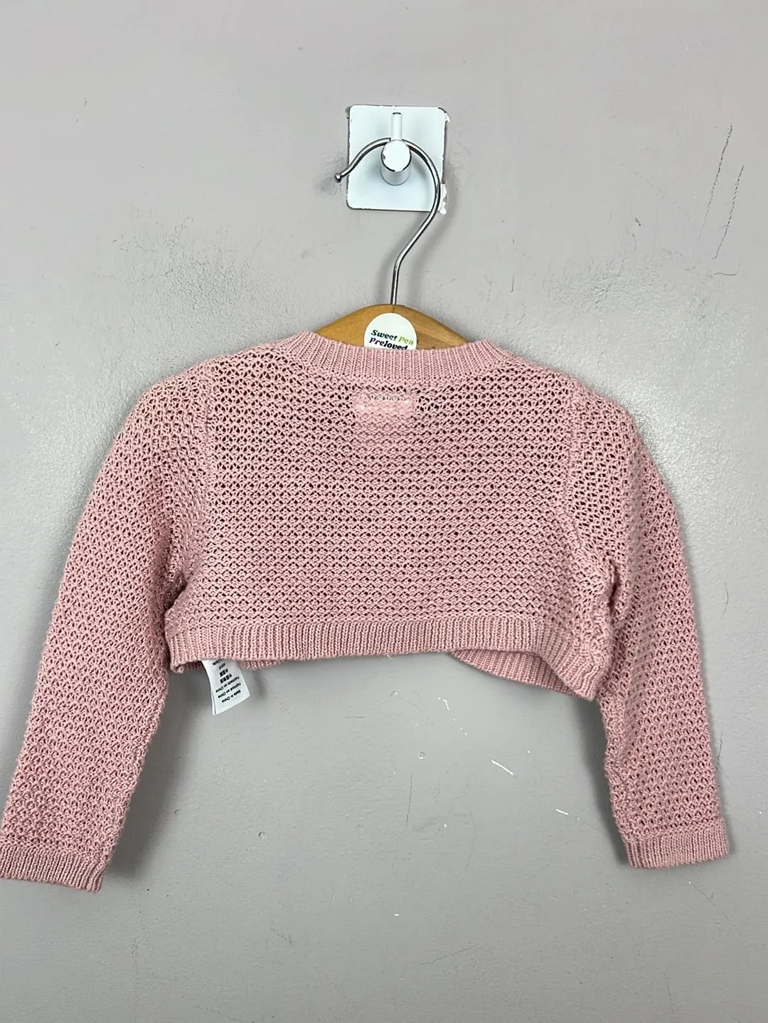 Newborn Mamas & Papas dusty pink bolero