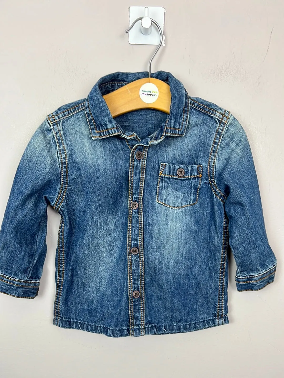 Next denim shirt 6-9m