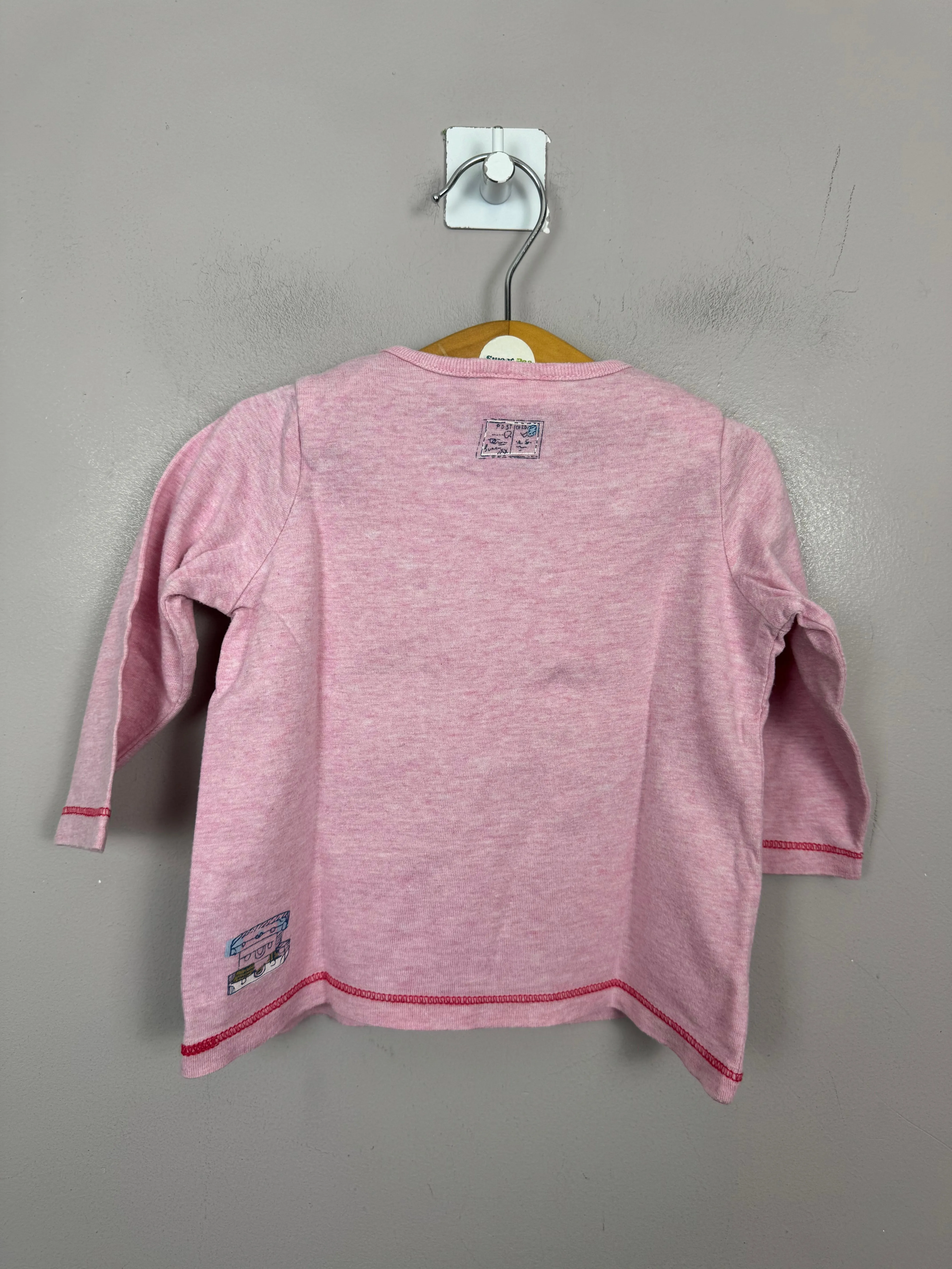 Next Pink Bunny Long Sleeve T-shirt 3-6m