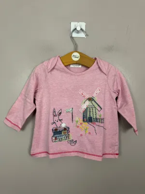 Next Pink Bunny Long Sleeve T-shirt 3-6m