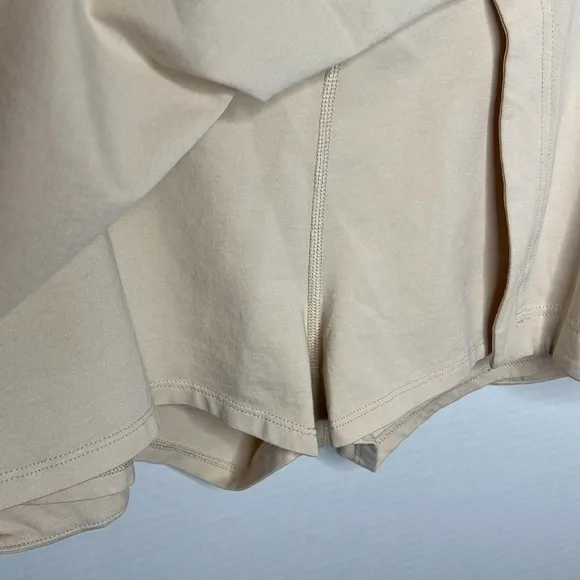 NWT Free People FP Movement Hot Shot Mini Skort Cappuccino