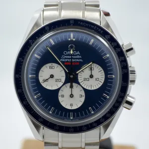 Omega Speedmaster Gemini IV 4 Chronograph 35658000 Blue Limited Wristwatch