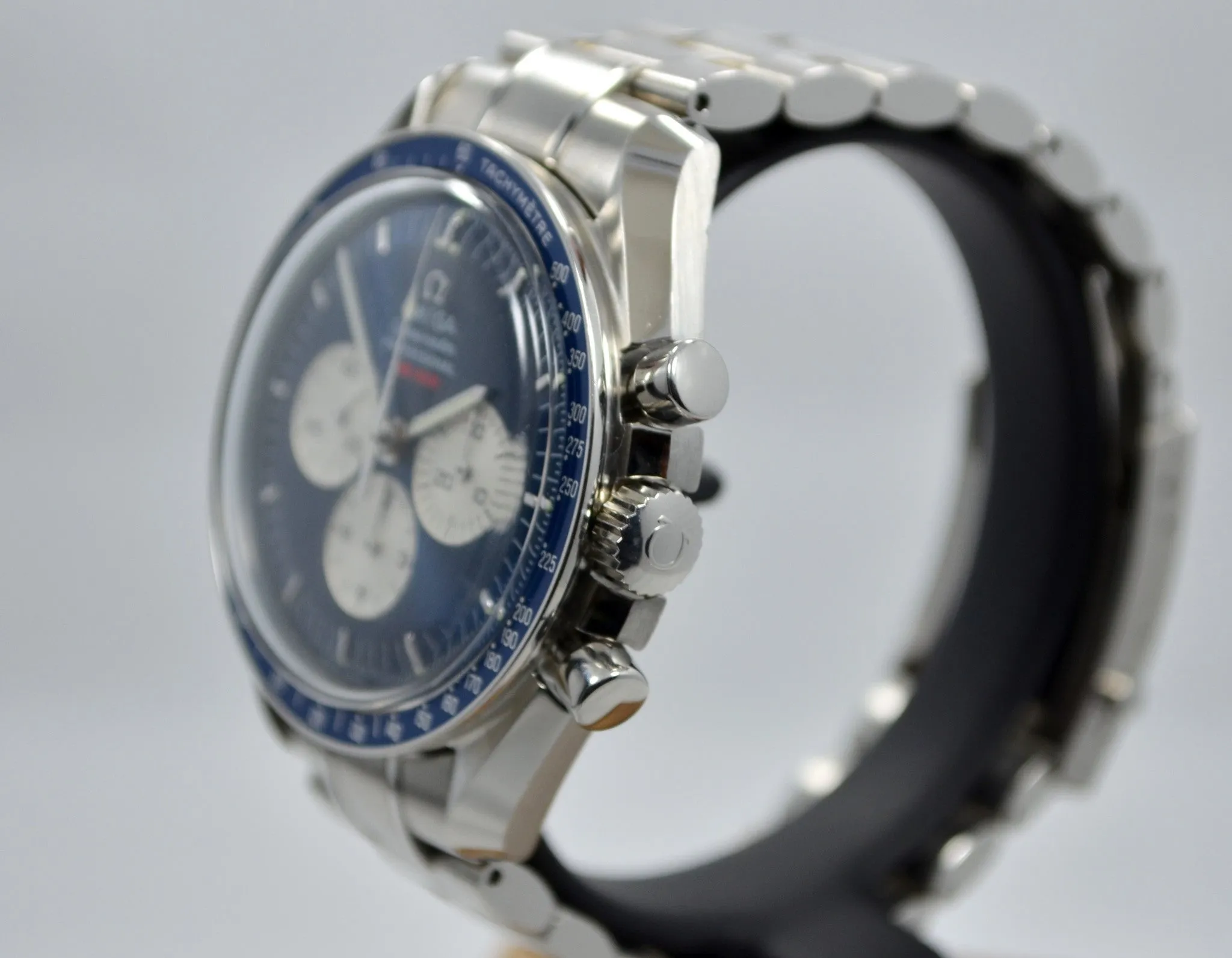 Omega Speedmaster Gemini IV 4 Chronograph 35658000 Blue Limited Wristwatch