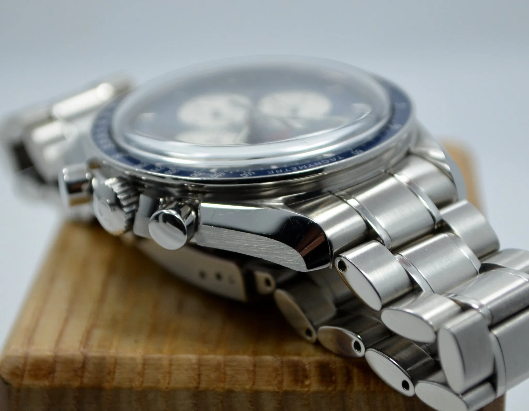 Omega Speedmaster Gemini IV 4 Chronograph 35658000 Blue Limited Wristwatch