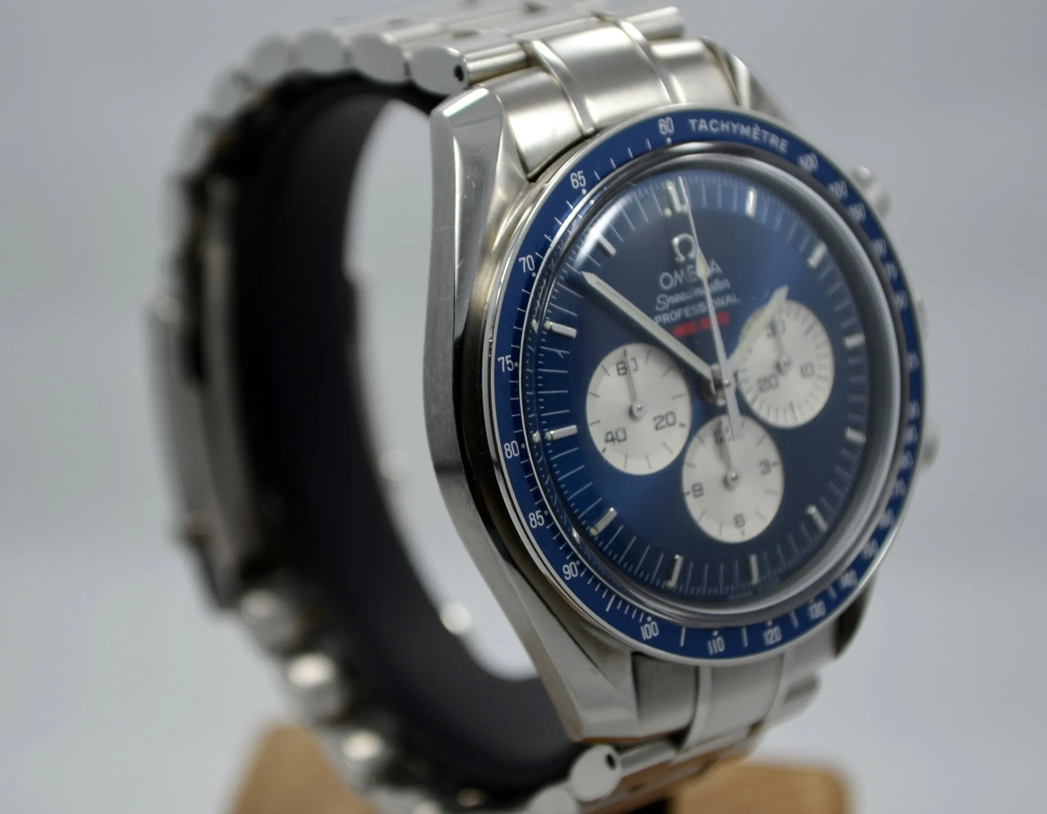 Omega Speedmaster Gemini IV 4 Chronograph 35658000 Blue Limited Wristwatch