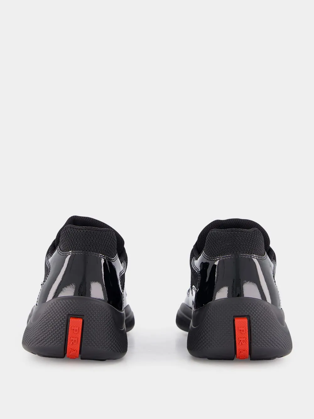 Patent Leather and Technical Fabric Sneakers