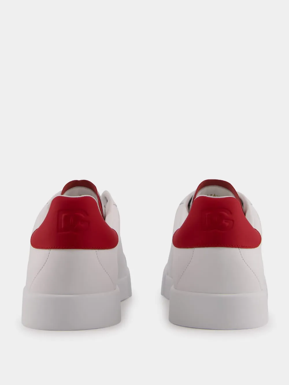 Perforated Logo White Sneakers