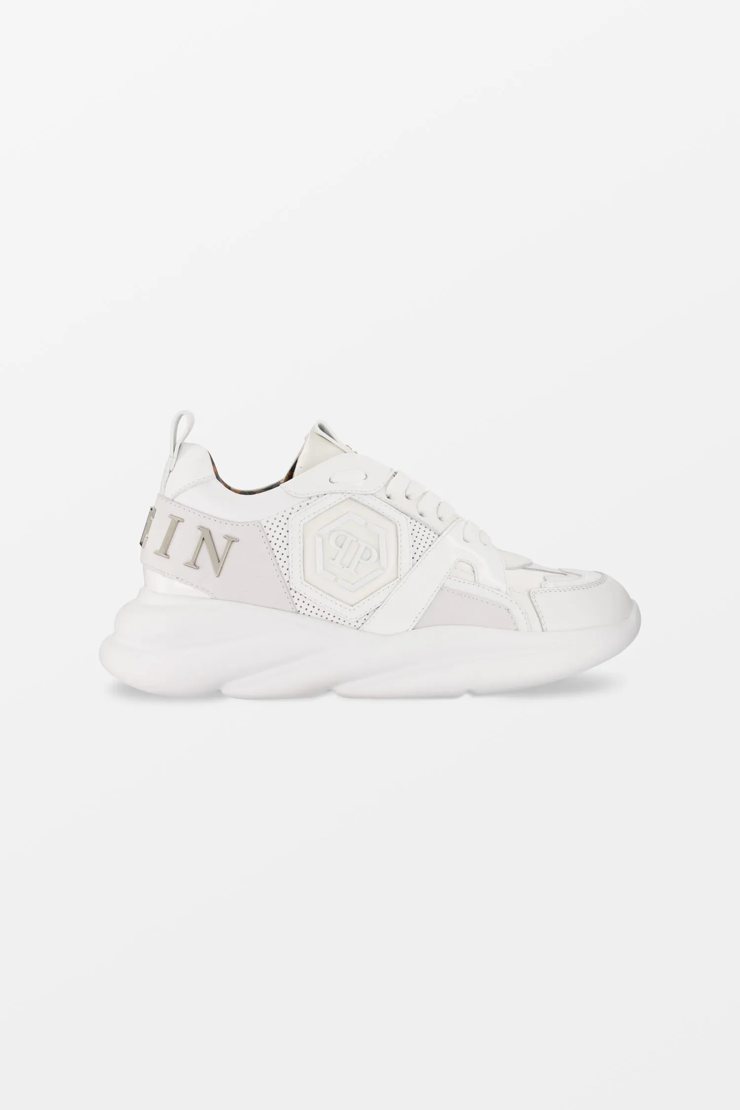 Philipp Plein White Plein Hurricane Sneakers