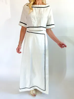Porcelain Vola Maxi Skirt