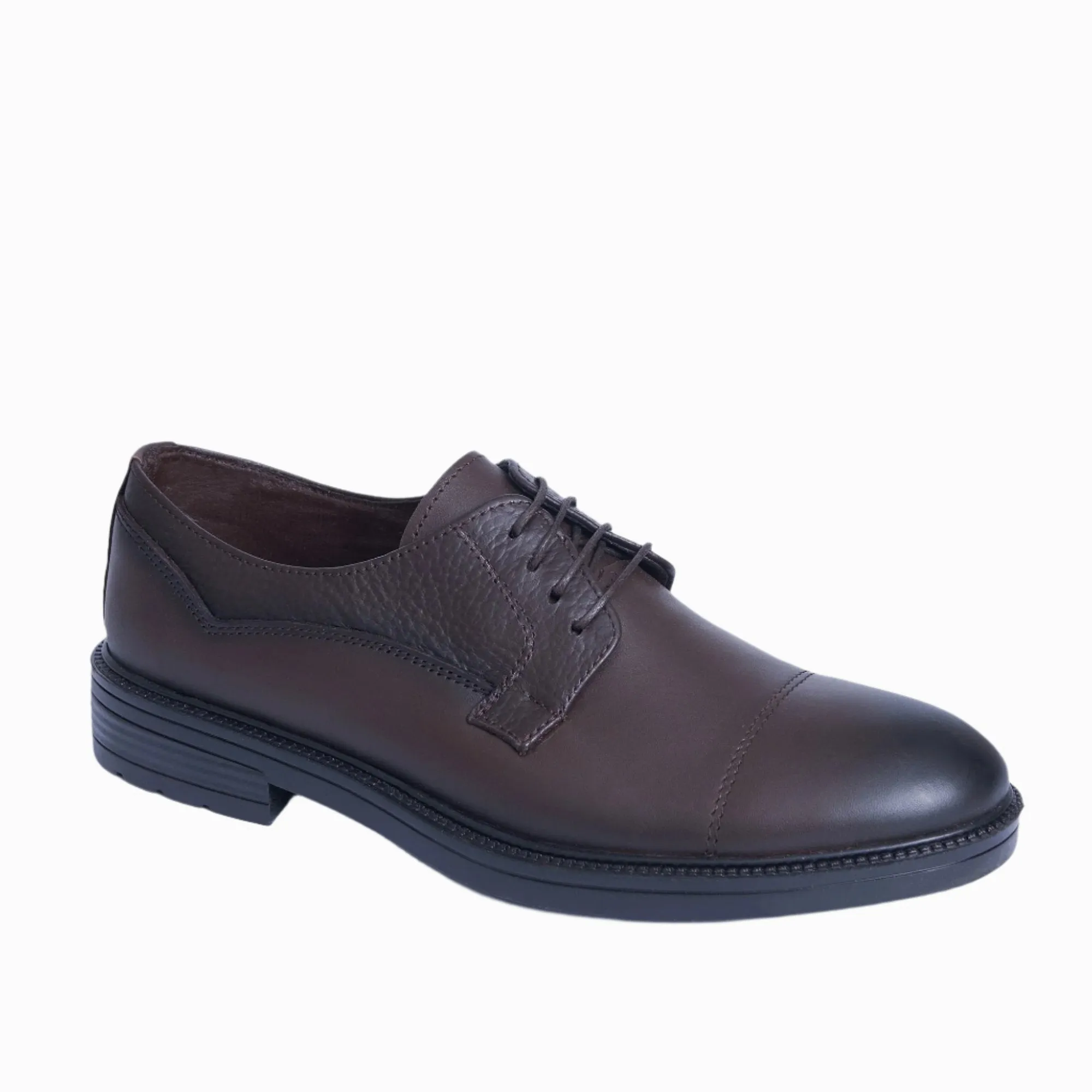 "Men's Oxford Shoes - Brown Color"