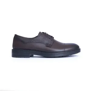"Men's Oxford Shoes - Brown Color"