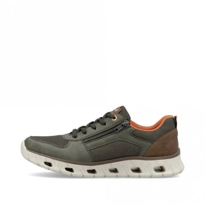 Rieker Zip & Lace Shoes for Men 04301