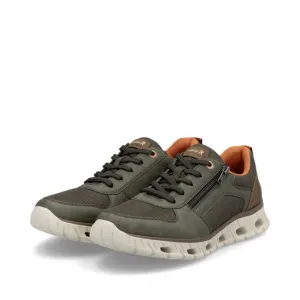 Rieker Zip & Lace Shoes for Men 04301