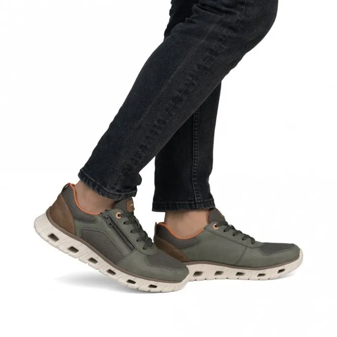 Rieker Zip & Lace Shoes for Men 04301