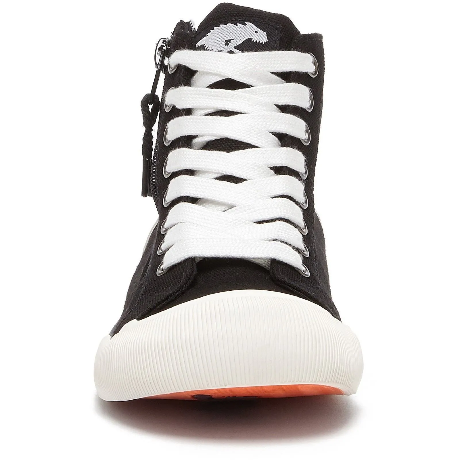 Rocket Dog Jazzin Hi Cotton Women's Black Trainers