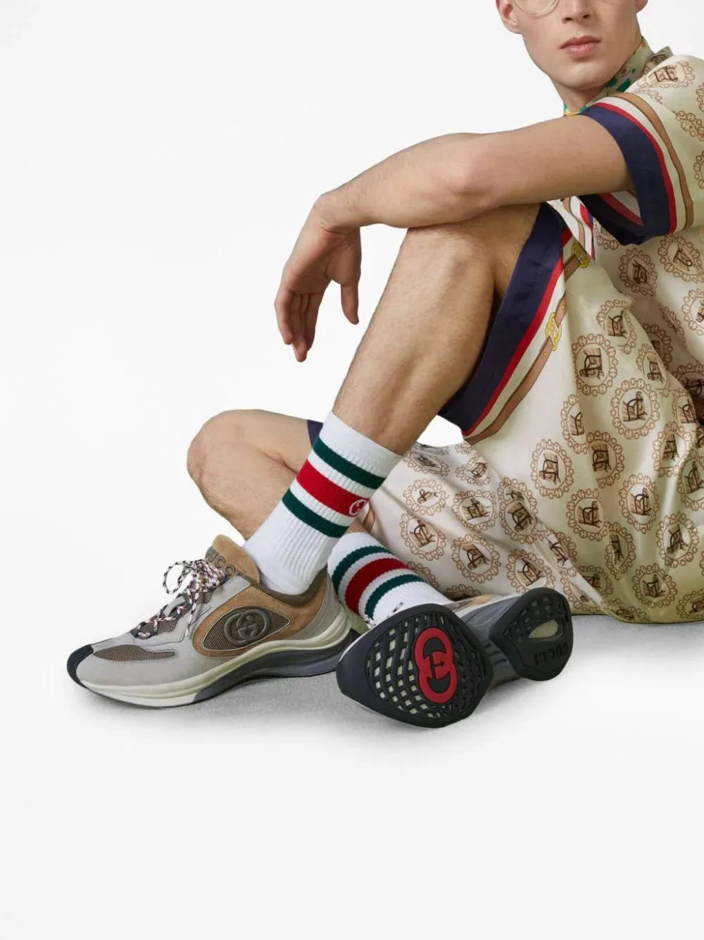 Run Interlocking G Sneakers