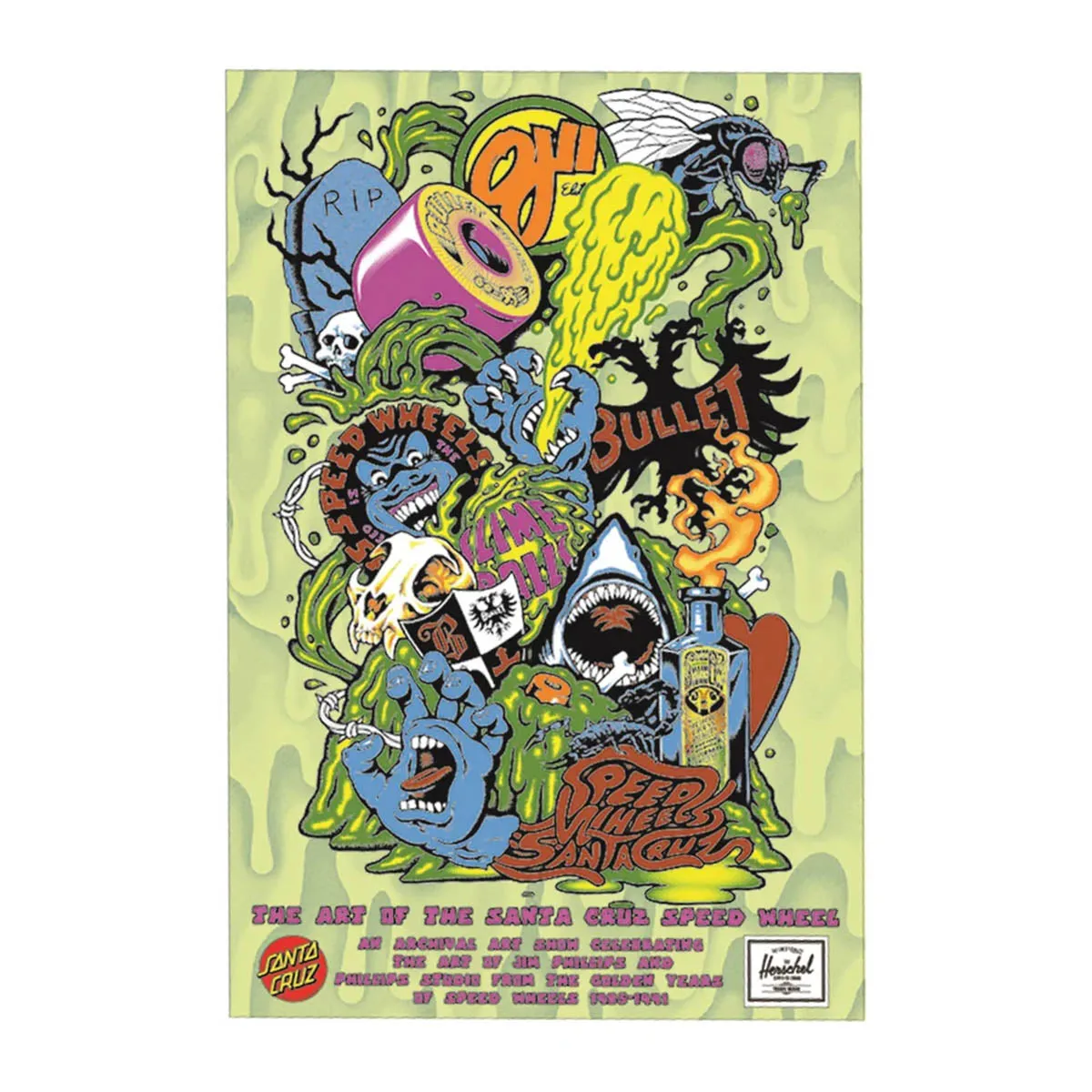 Santa Cruz - The Art Of Speed Wheels Show Poster