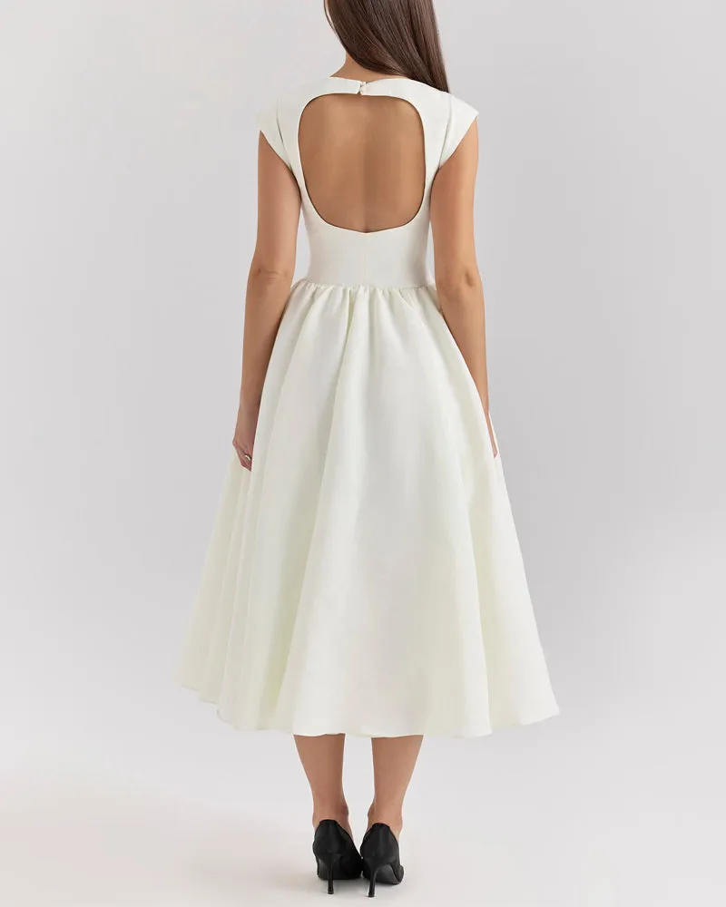 SHERYL - CLASSY SOLID COLOR FASHION DRESS