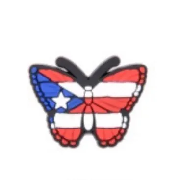 SHOE CHARMS - PUERTO RICAN BUTTERFLY