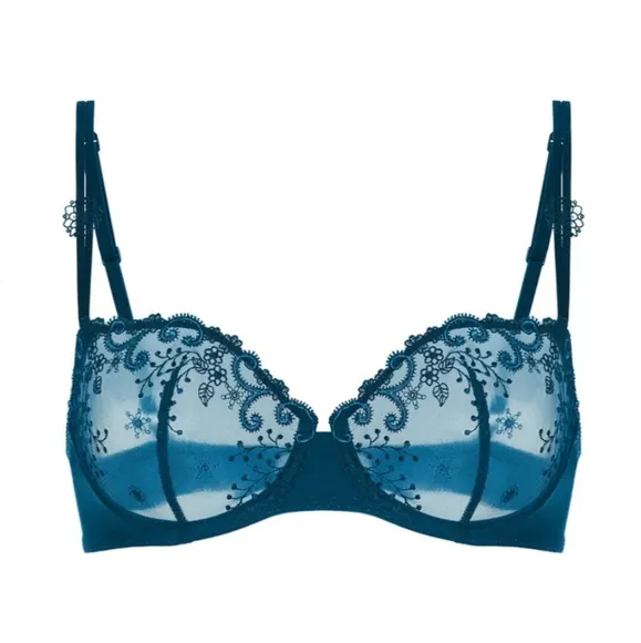 Simone Perele Delice Sheer Demi - Prestige Blue