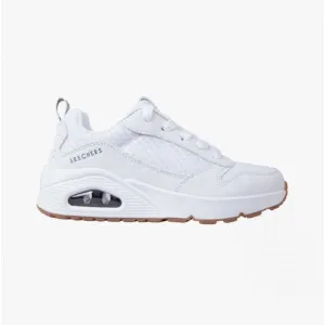 Skechers 403667L/WHT UNO-POWEX Boys Lace-Up Trainers White