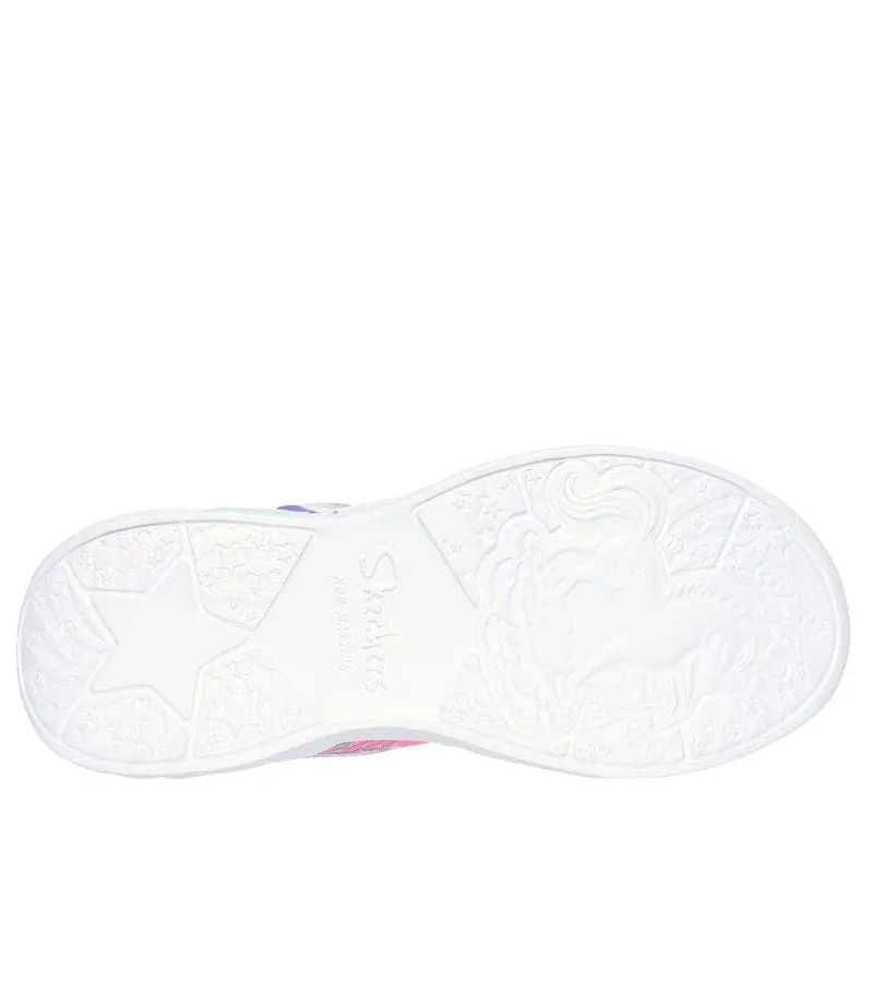 Skechers Girls Ombre Print Star Trainer S-Lights: Unicorn Dreams - Wishful Magic 302299L
