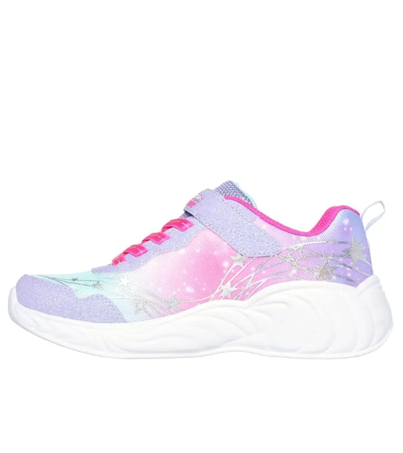 Skechers Girls Ombre Print Star Trainer S-Lights: Unicorn Dreams - Wishful Magic 302299L