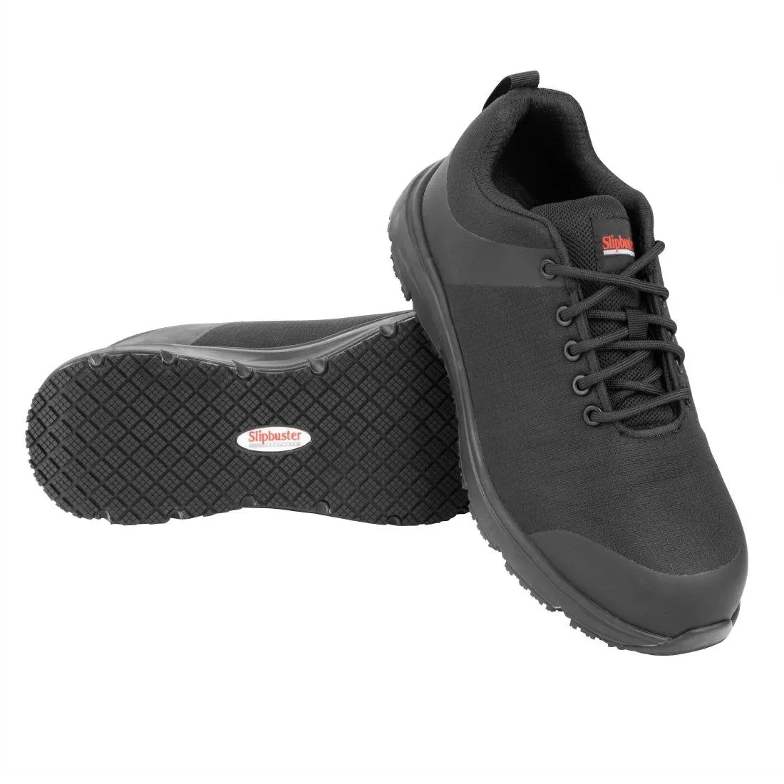 Slipbuster Flyknit Mesh Safety Trainers Black Size 42