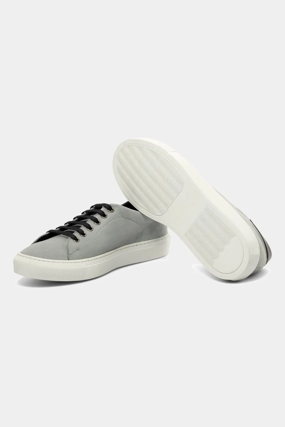 Sneaker Ante Gris Talonera A Contraste