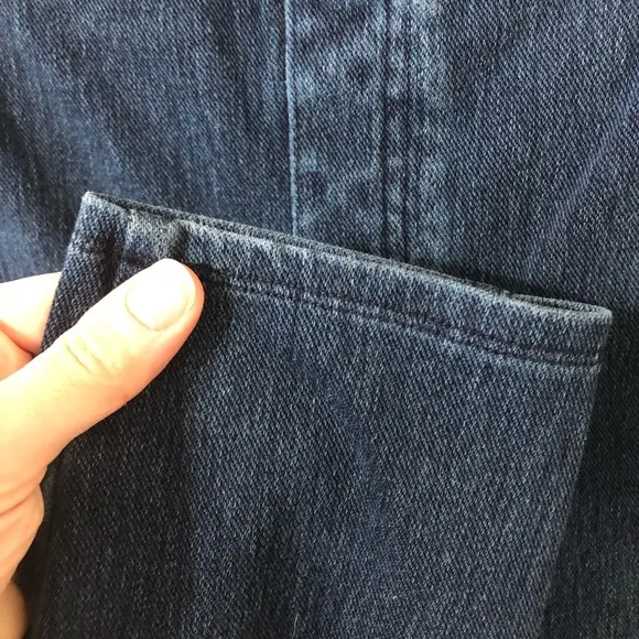 Spanx Womens Blue Jeanish Ankle Leggings Jeggings - Size 1X