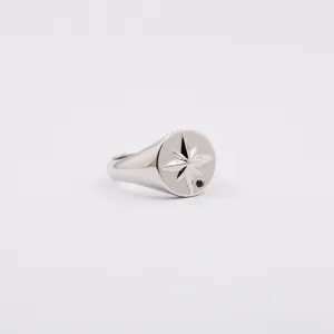 Sterling Silver Minimal Navigator Ring