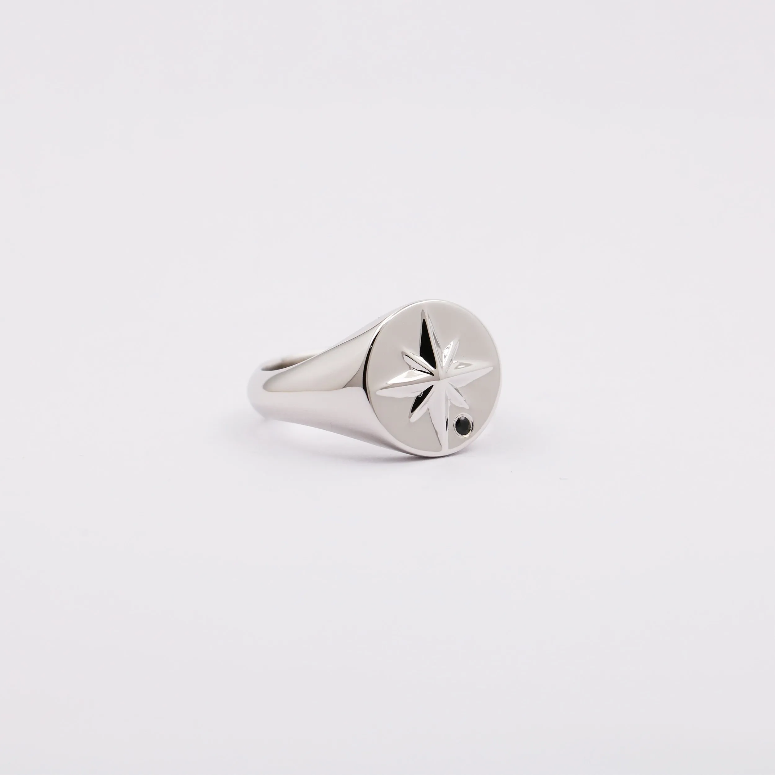 Sterling Silver Minimal Navigator Ring