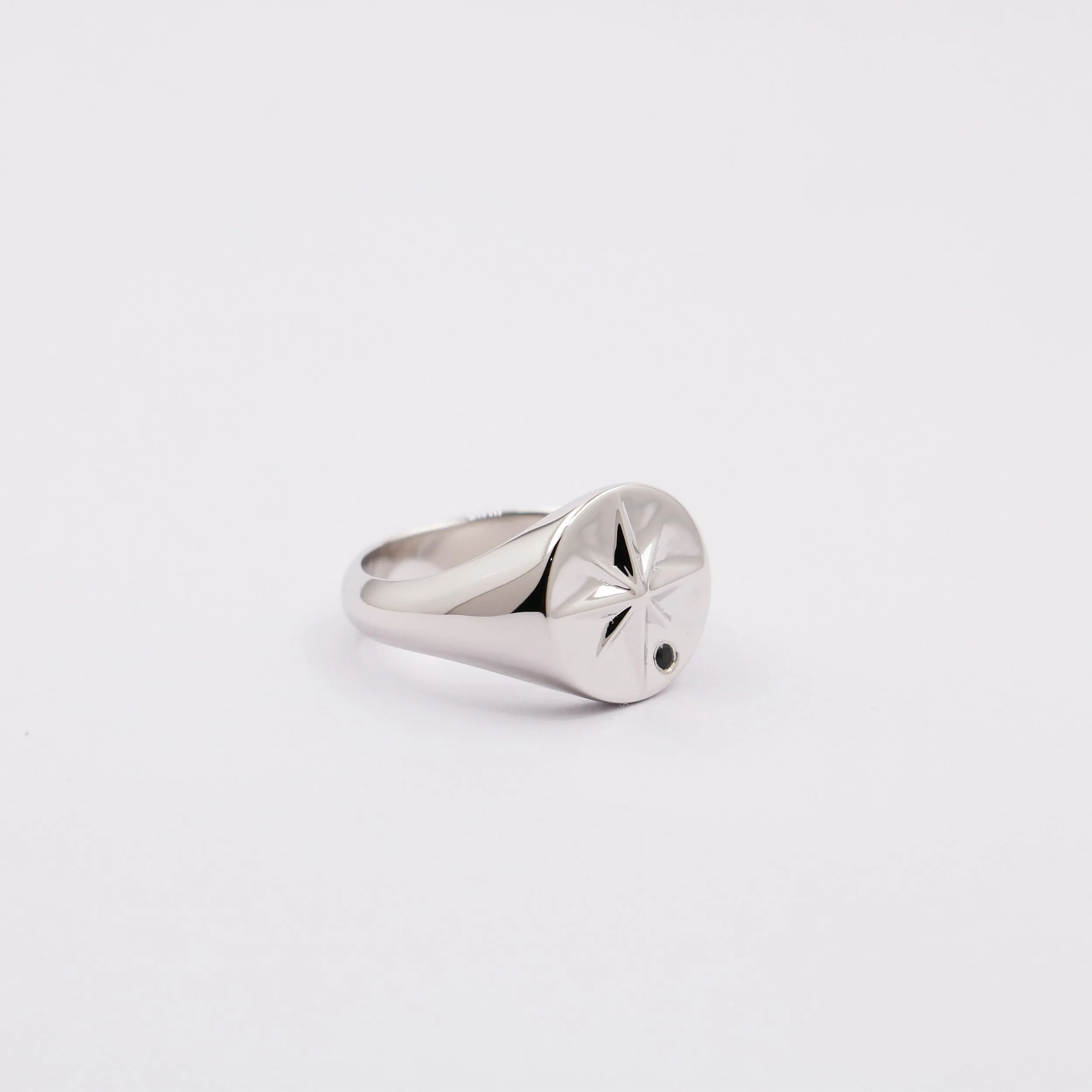 Sterling Silver Minimal Navigator Ring