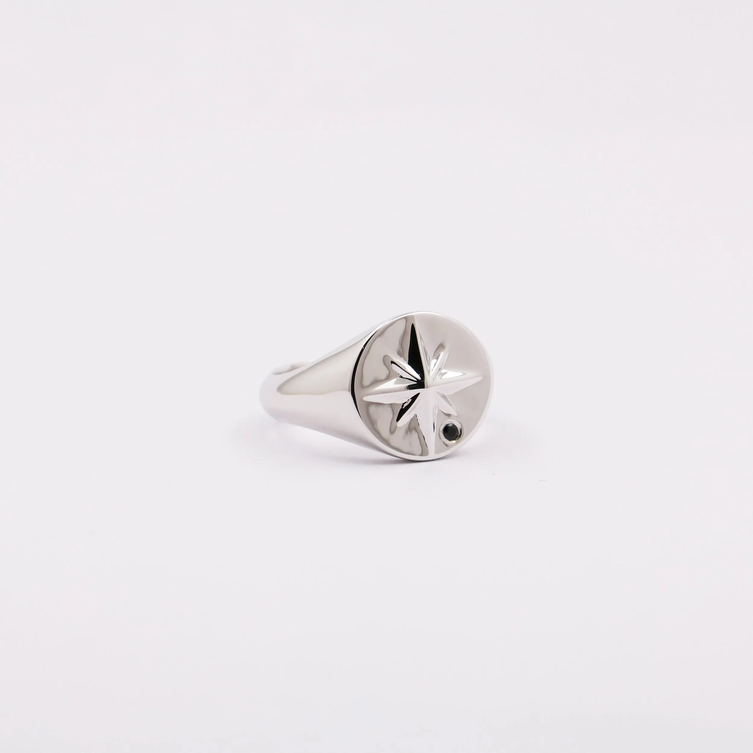 Sterling Silver Minimal Navigator Ring