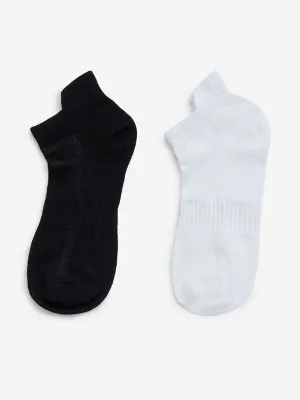 Superstar Black Cotton-Blend Trainer Socks - Pack of 2