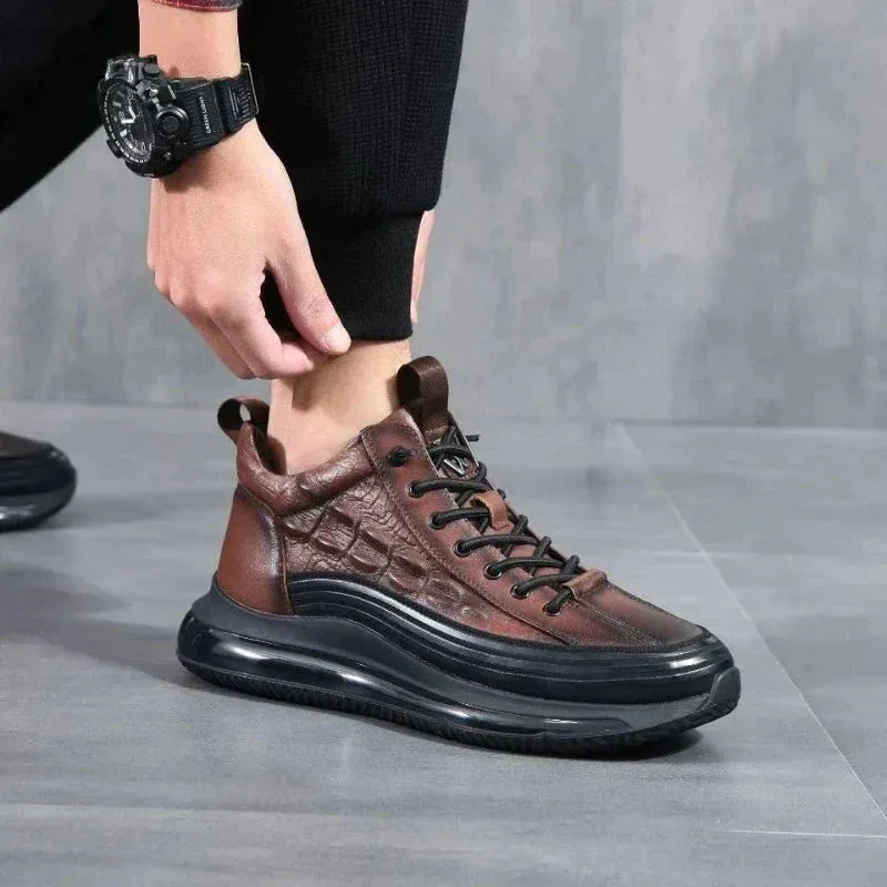 Thomas – Croco Stijlvolle Sneakers | Voor Mannen