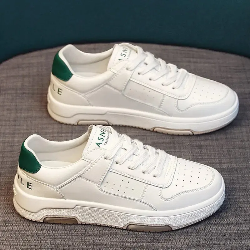 Unisex Leather Platform Sneakers